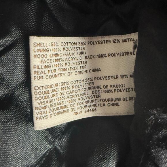 Laundry by Design Eggplant Purple Faux Fur Trim Hood Parka Coat Size Large - Picture 13 of 13